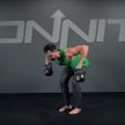 Double Kettlebell Bentover Wide Row Exercise