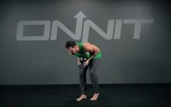 Kettlebell Staggered Stance Hip Hinge Exercise