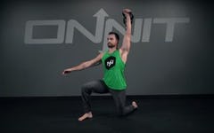 Half-Kneeling One Arm Kettlebell Snatch Exercise