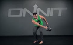 One Arm Kettlebell Side Swing Exercise