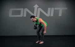 One Arm Bentover Kettlebell Row Exercise