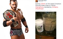 Austin Aries Hemp Force Apple Cinnamon Oatmeal Shake