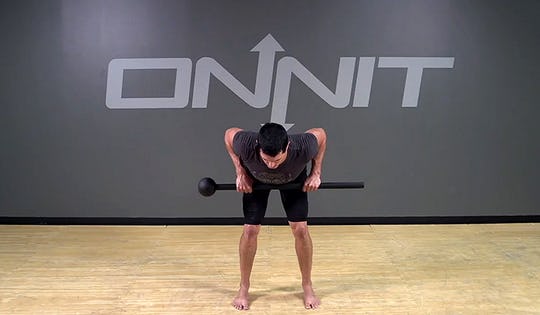 Bent Over Row Steel Mace Exercise