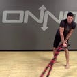 Rainbow Battle Ropes Exercise