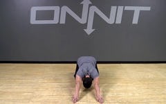 Loaded Child Pose Rotation Bodyweight Exercise