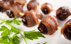 Bacon-Wrapped Chocolate-Stuffed Dates