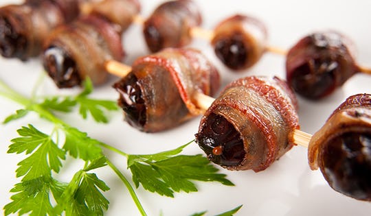 BACON-WRAPPED CHOCOLATE-STUFFED DATES