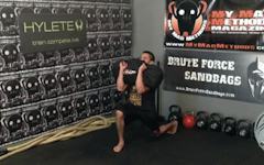 Sandbag Clean Split Lunge