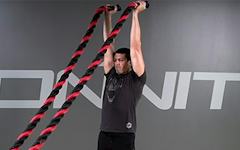 Battle Rope: Double Overhead Press