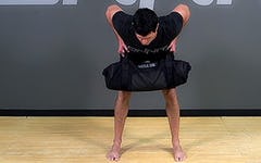 Sandbag Exercise: Bent Over Row