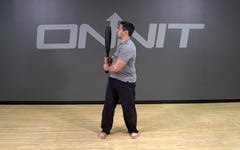 Steel Club Exercise: 2-Hand Side Clean