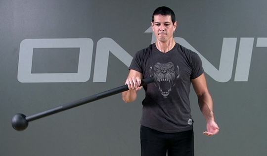 Steel Mace Exercise: Pendulum Clean