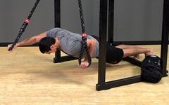 Suspension Exercise: Overhead Extended Push Up