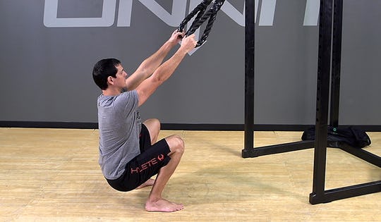 Suspension Exercise: Assisted Squat