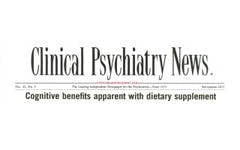 Clinical Psychiatry News Links Alpha BRAIN to Cognitive Benefits