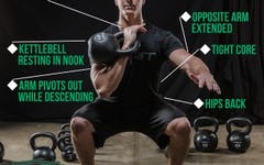 Form at a Glance: 1-Hand Kettlebell Front Squat