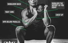 Form at a Glance: Steel Bell Shouldering Squat