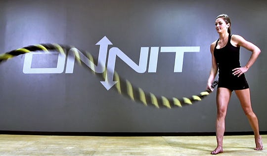 Fat Burning Battle Ropes HIIT Workout