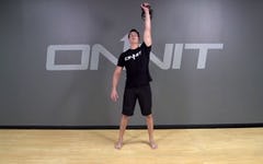 Clean and Press Kettlebell Exercise