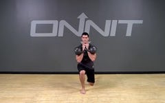 Alternating Double Reverse Lunge Kettlebell Exercise