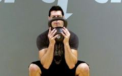 2-Hand Clean to Squat Kettlebell Exercise