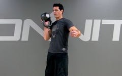 Kettlebell Exercise: Fighter Stance Clean to Catch