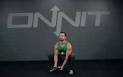 Kettlebell Goblet Squat Curl Exercise