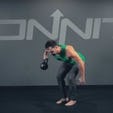 One Arm Bentover Kettlebell Side Row Exercise