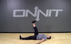 Lying Active Straight Leg Raise Bodyweight Exercise