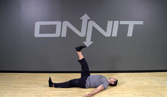 Lying Active Straight Leg Raise Bodyweight Exercise