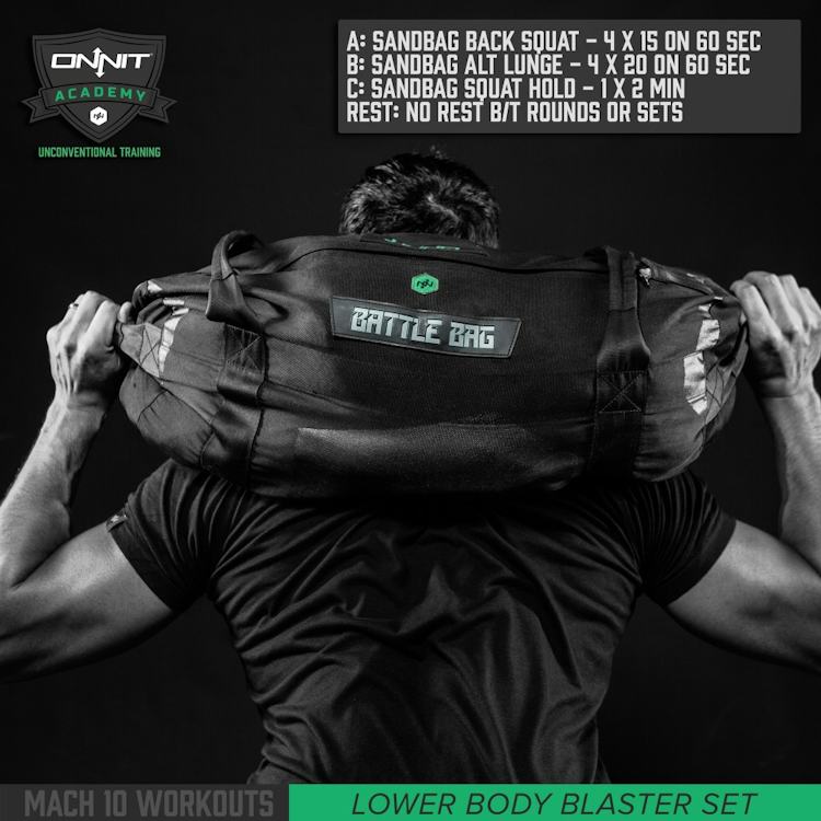 Sandbag Lower Body Blaster 10 Minute Workout