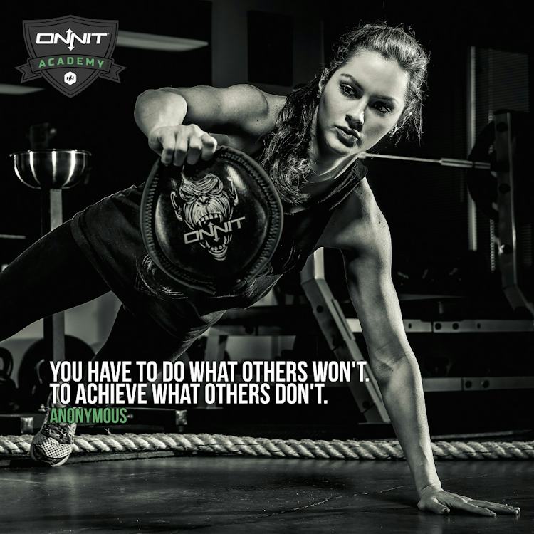 You have to do what others won't. To achieve what others don't. - Anonymous