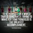 Workout Motivation: To Be Yourself