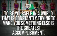 Workout Motivation: To Be Yourself