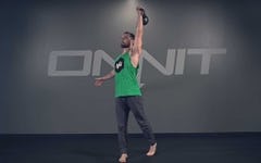 One Arm Rotational Kettlebell Press Exercise