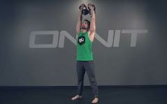 Double Kettlebell Overhead Press Exercise