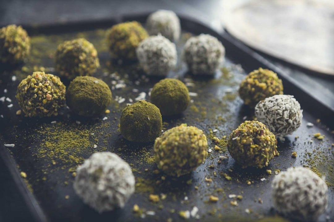 Matcha Chai Pistachio Balls Recipe