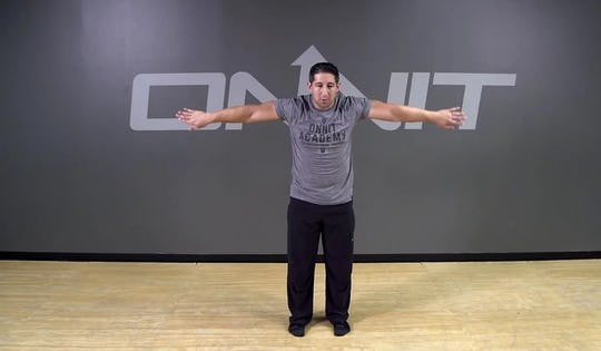 Double lnternal/External Shoulder Rotations Bodyweight Exercise