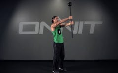 Double Narrow Press Steel Mace Exercise