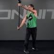 Double Wide Side Press Steel Mace Exercise