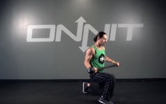 Single Leg Switch Lunge Steel Mace Exercise