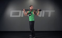 Rotating Reach Back Steel Mace Exercise