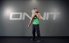 Extended Shoulder Curl Steel Mace Exercise