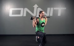 Back Shoulder Forward Lunge Steel Mace Exercise