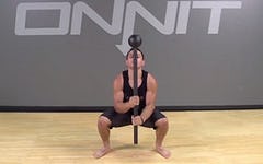 Steel Mace Exercise: Barbarian Squat