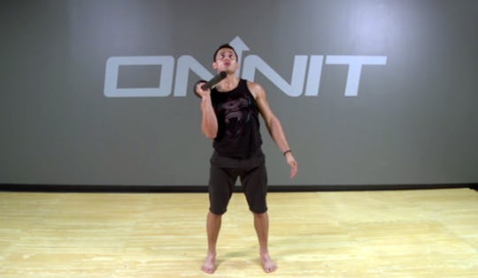 Steel Mace Overhead Throw Exercise