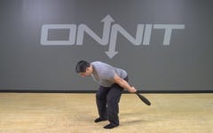 Steel Club Exercise: 1-Hand Outside Swing Clean